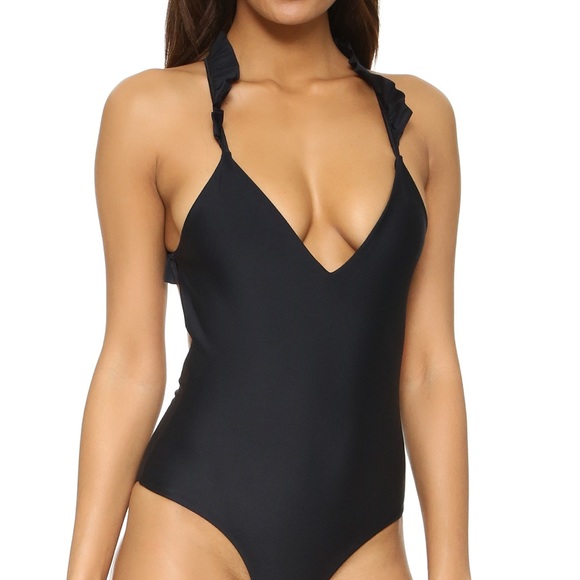 Lolli Other - Lolli V-Neck Ruffle One Piece Swimsuit medium